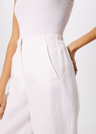 Linen Barrel Leg Trouser