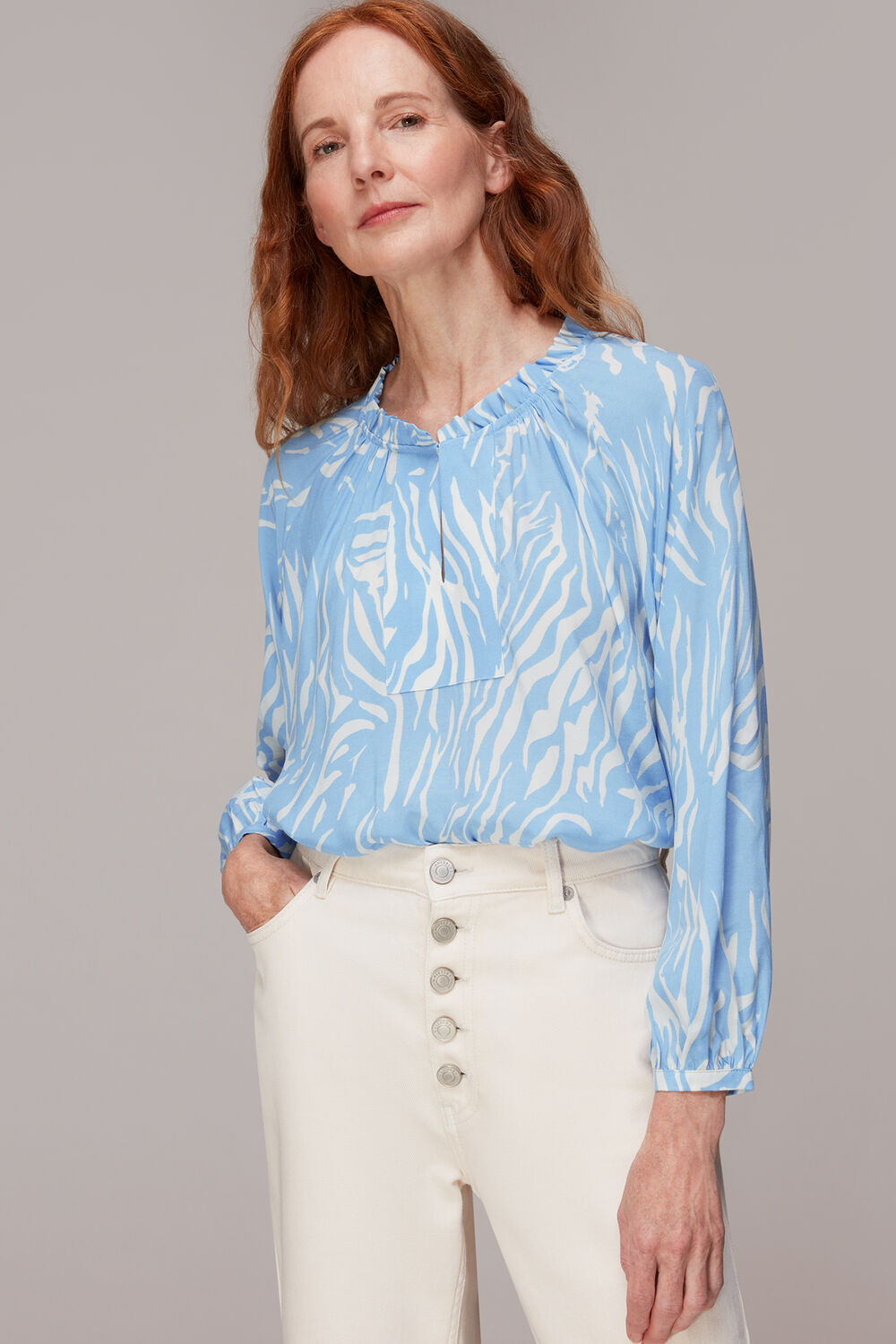 Tiger Print Blouse