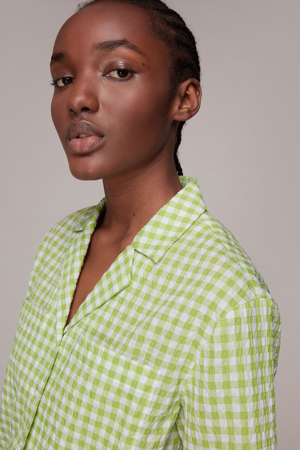 Grace Gingham Bowling Shirt