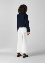 Patch Pocket Utility Jacket Navy