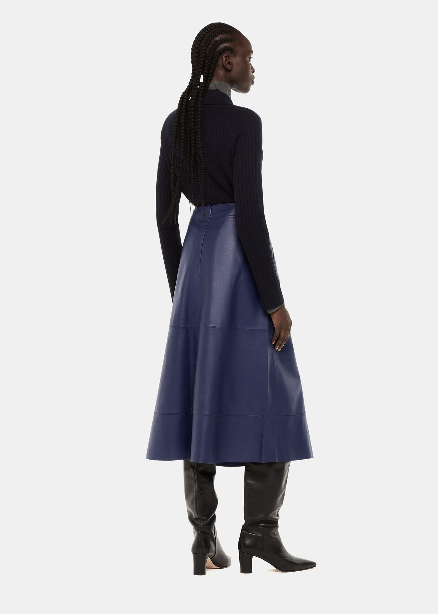 Circle skirt navy discount