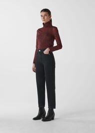Hollie Straight Leg Jean Black
