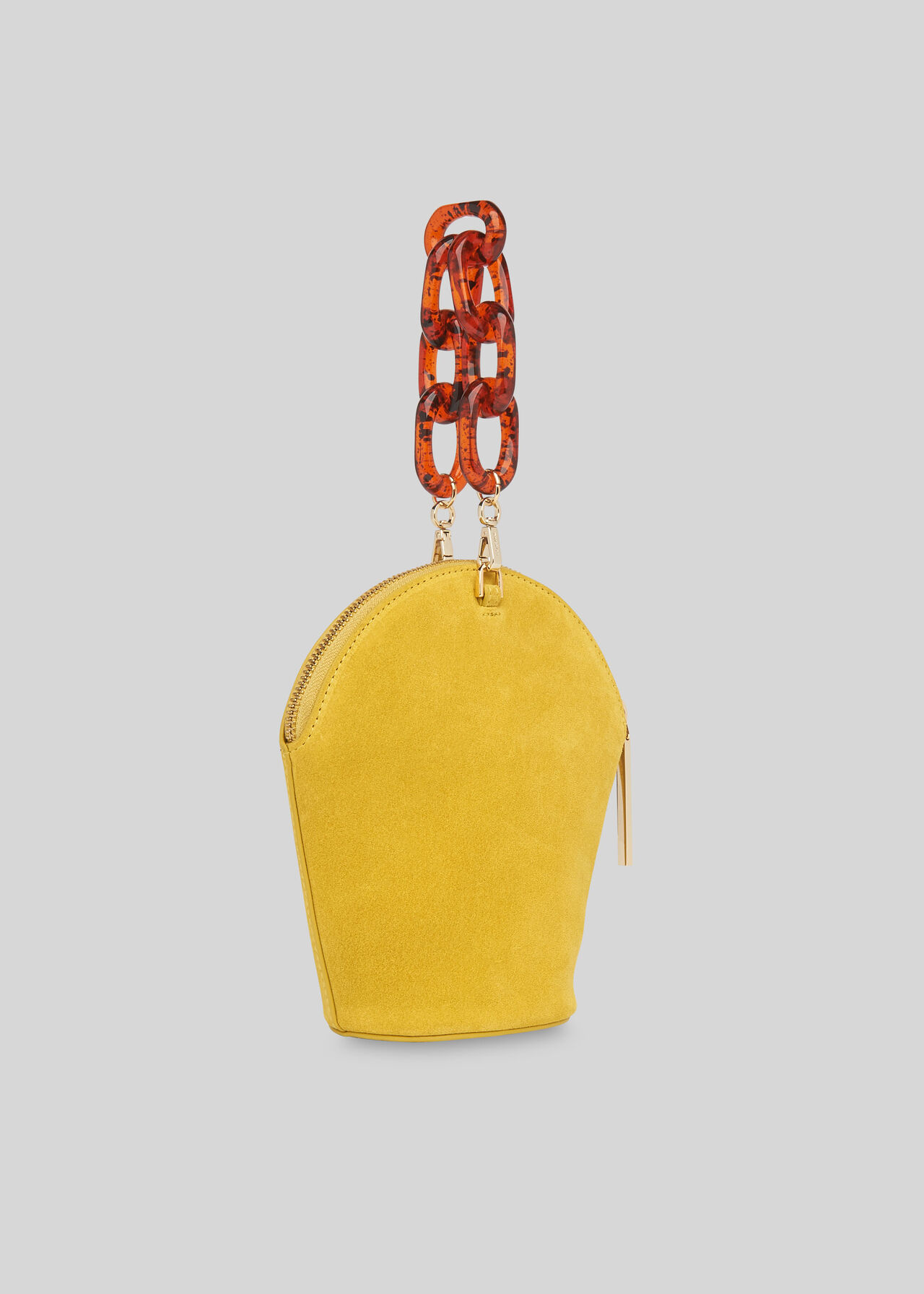 Resin Chain Leonard Wristlet Yellow