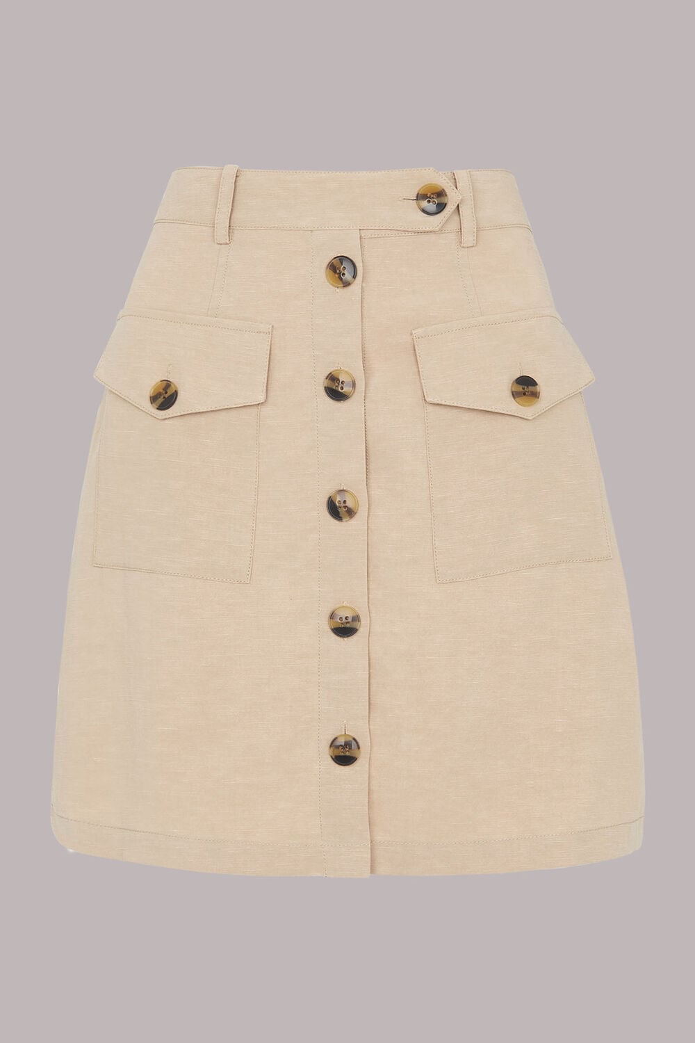 Linen Pocket Skirt
