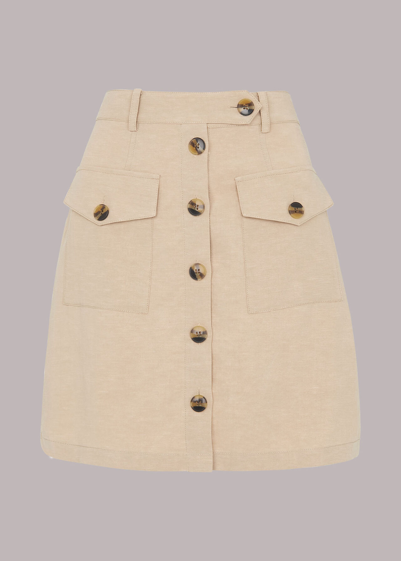 Linen Pocket Skirt