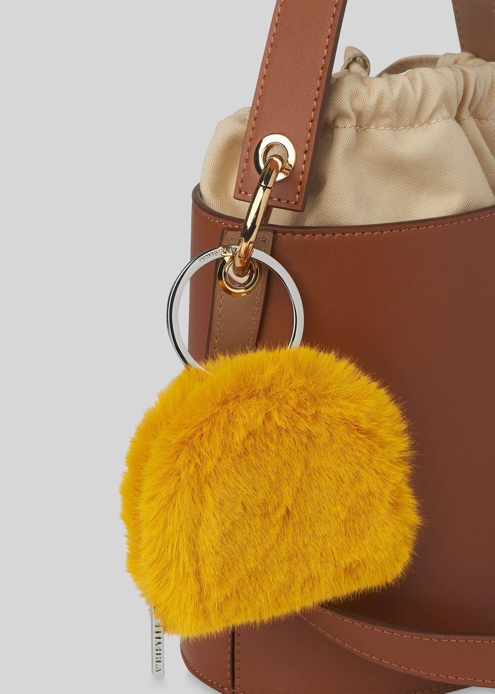 Harper Faux Fur Keyring Purse