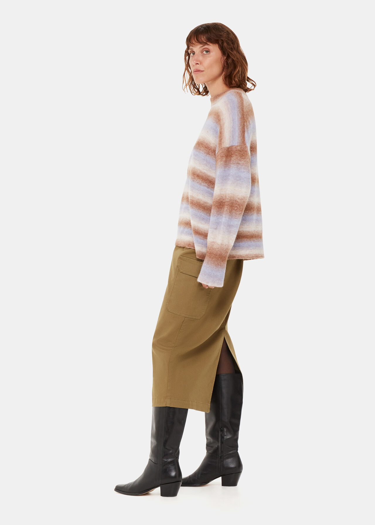 Space Dyed Alpaca Crew Neck