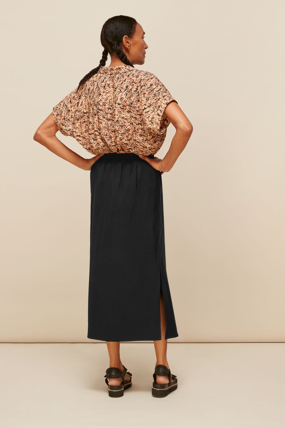 Sporty Drawstring Casual Skirt
