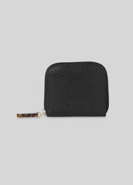 Murray Resin Zip Wallet Black