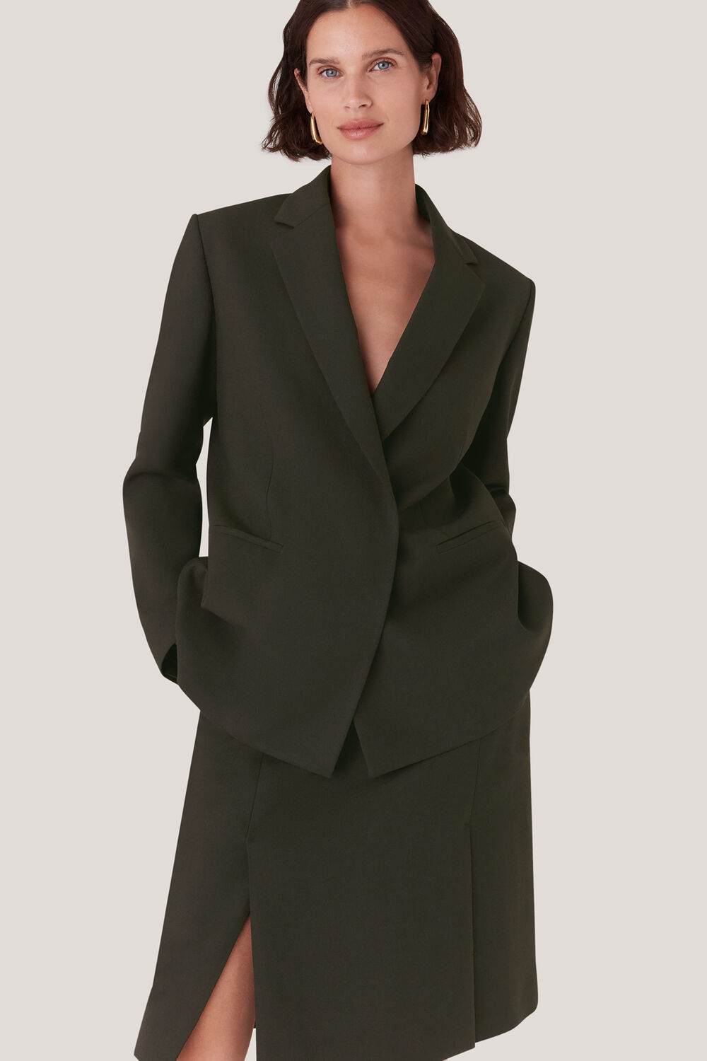 Natalie Wool Blend Skirt