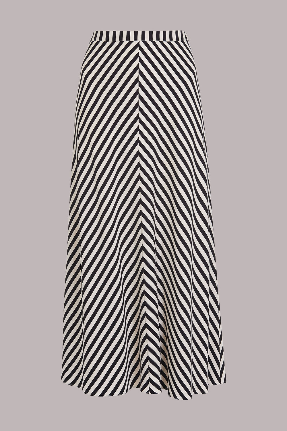 Multicolour Diagonal Stripe Skirt