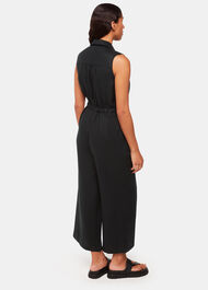 Bella Linen Wrap Jumpsuit