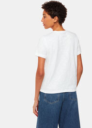 Isla Round Neck Button Tee