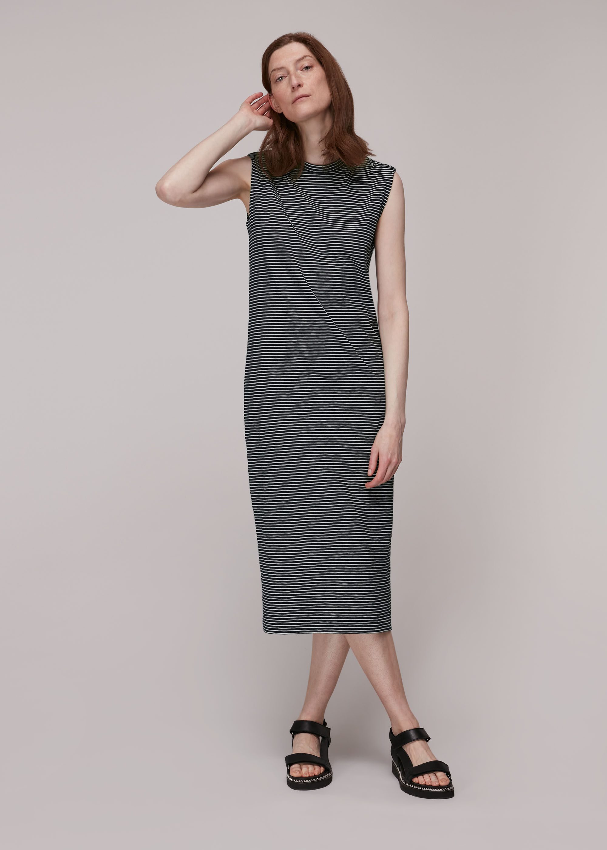 Whistles stripe dress top