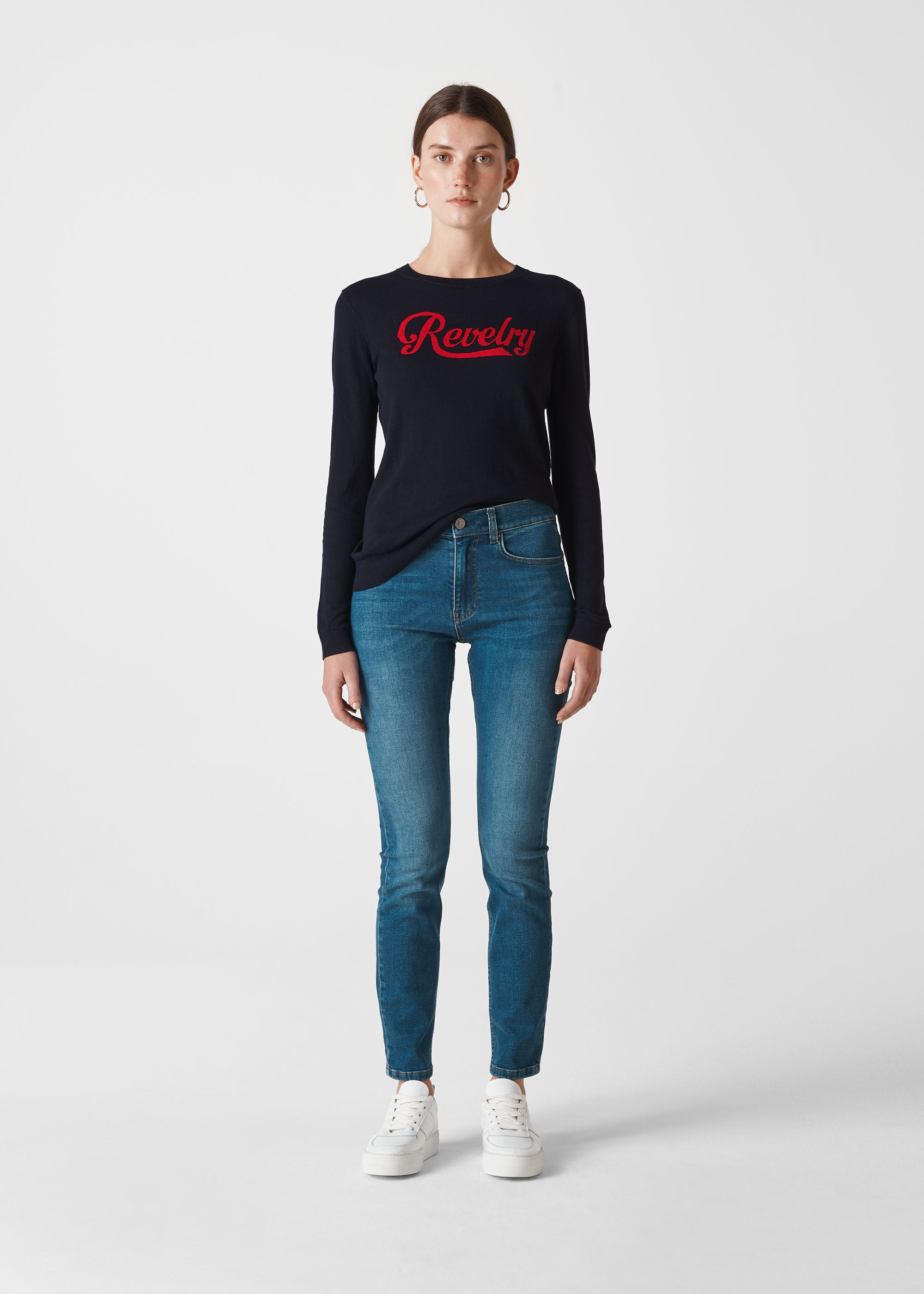 Whistles slogan jumper cheap