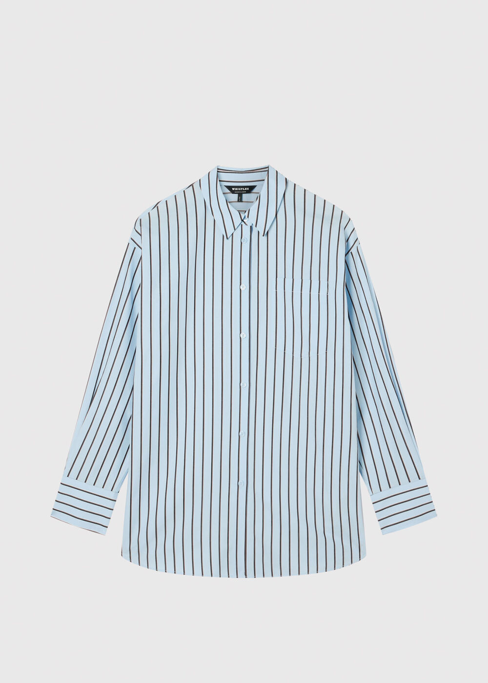 Cotton Poplin Stripe Shirt