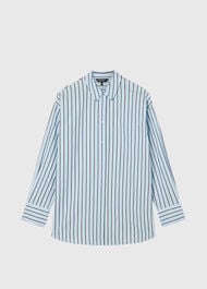 Cotton Poplin Stripe Shirt