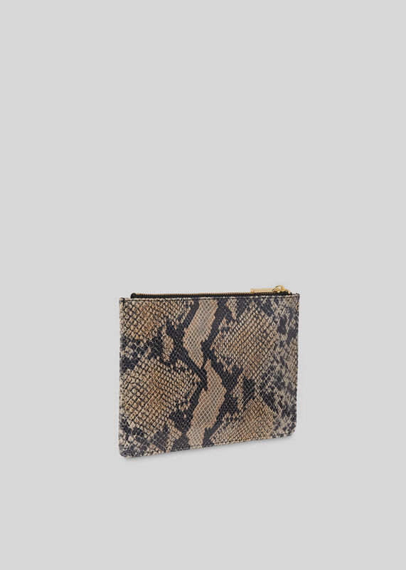 Black Snake Small Clutch