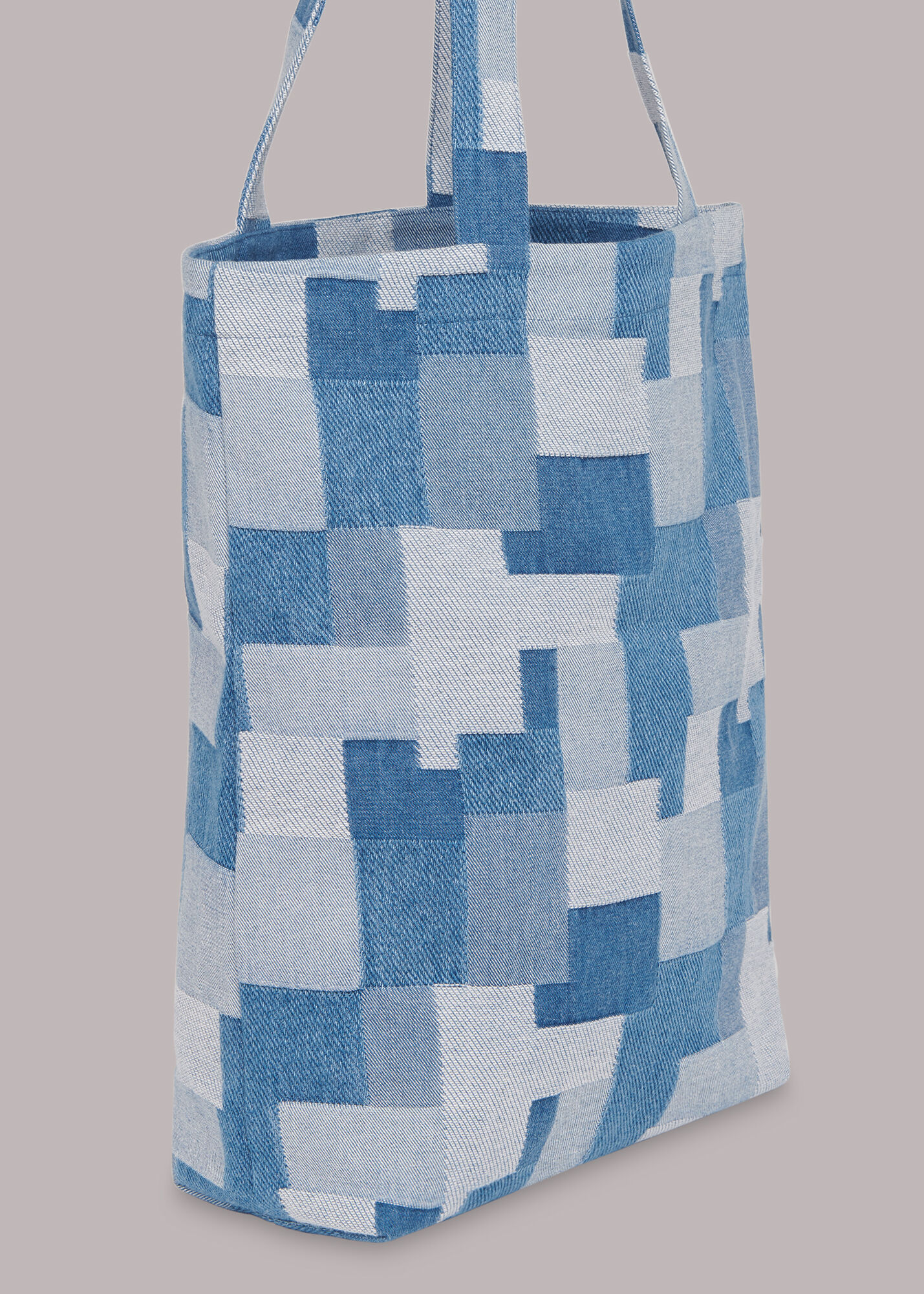 Nyra Patchwork Denim Tote Bag
