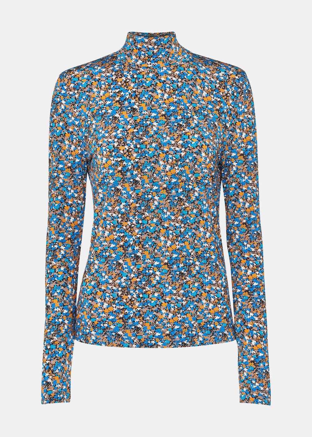 Ditsy Floral Slinky High Neck
