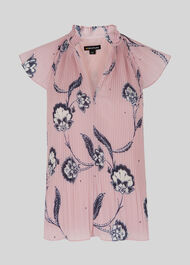 Giselle Ruffle Top Pink/Multi