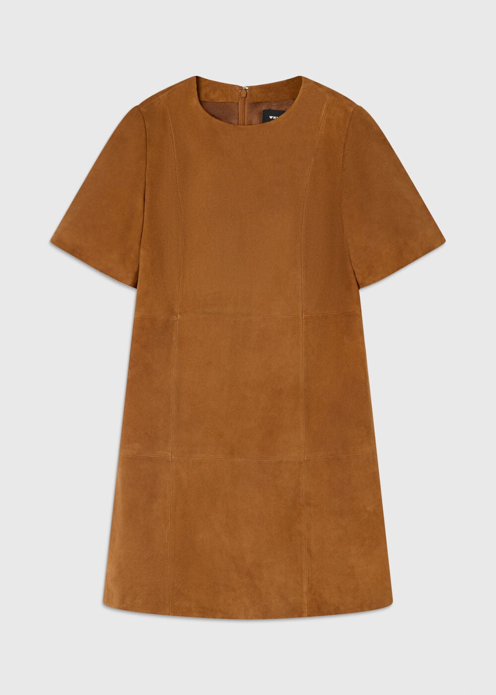 Suede Boxy Mini Dress