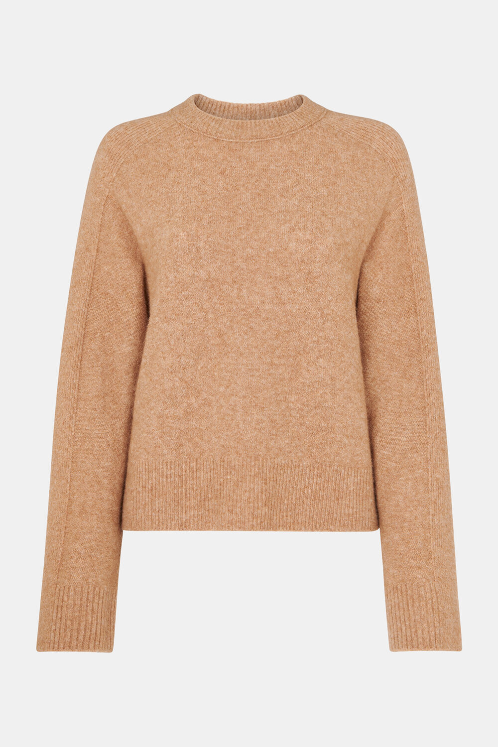 Camel Alana Wool Mix Crew Neck