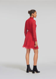 Ilona Dobby Dress Red