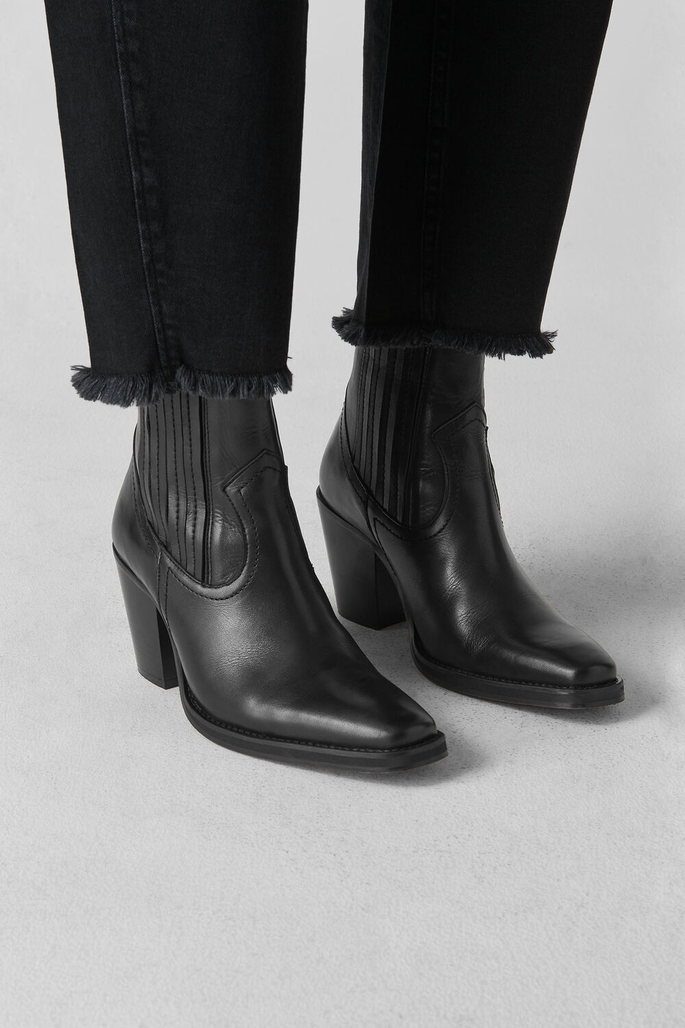 Allington Western Boot Black