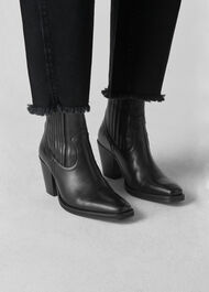 Allington Western Boot Black