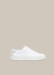 White Raife Minimal Trainer | WHISTLES | Whistles UK