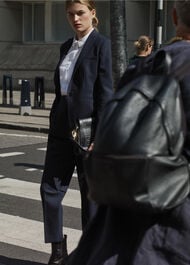 Anita Single Breasted Jacket Navy