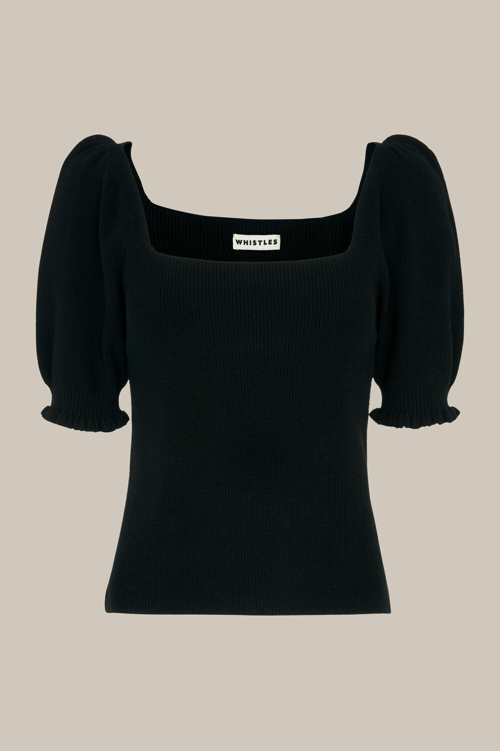 Square Neck Frill Knit