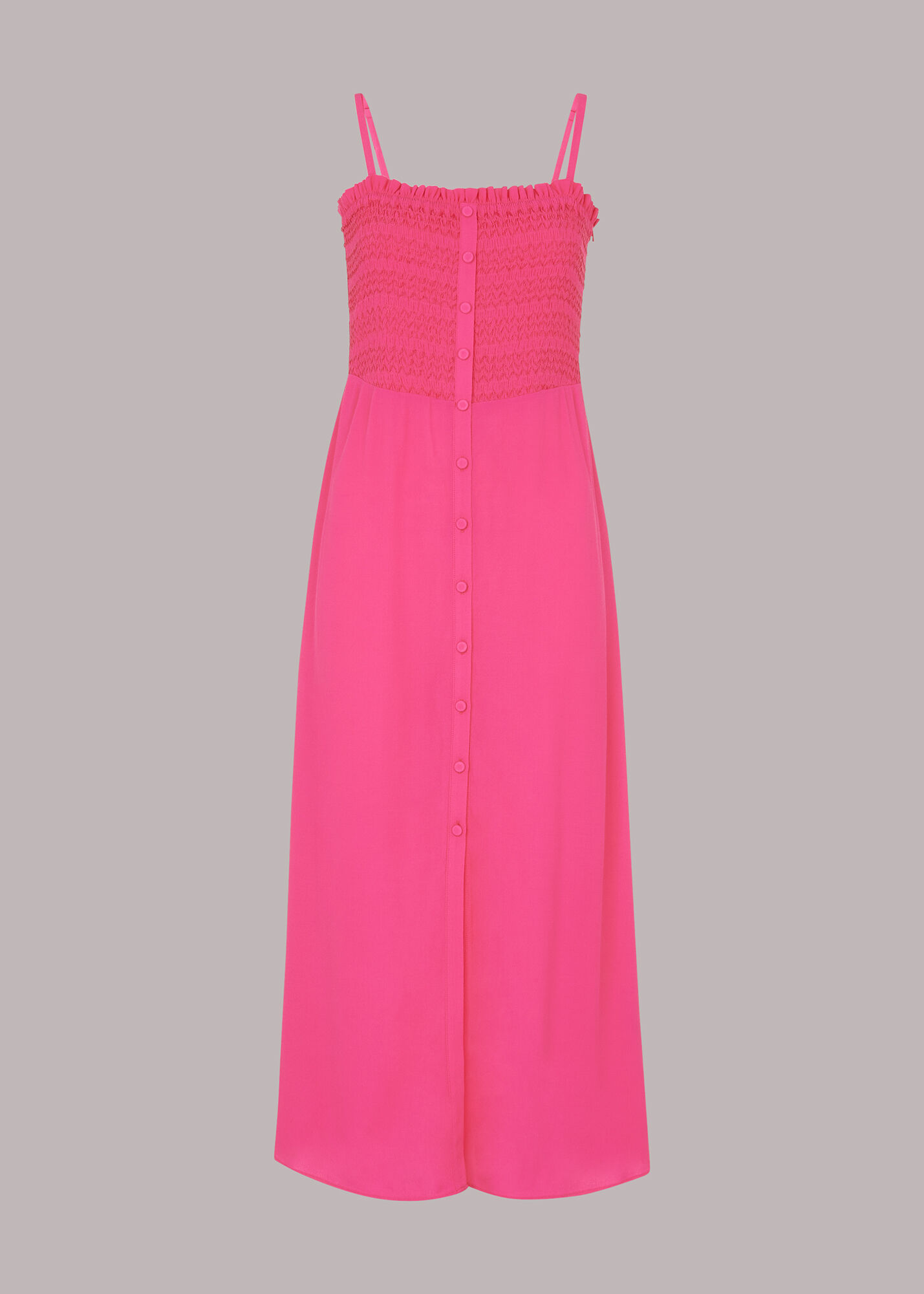 Pink Gracia Smocked Dress | WHISTLES |
