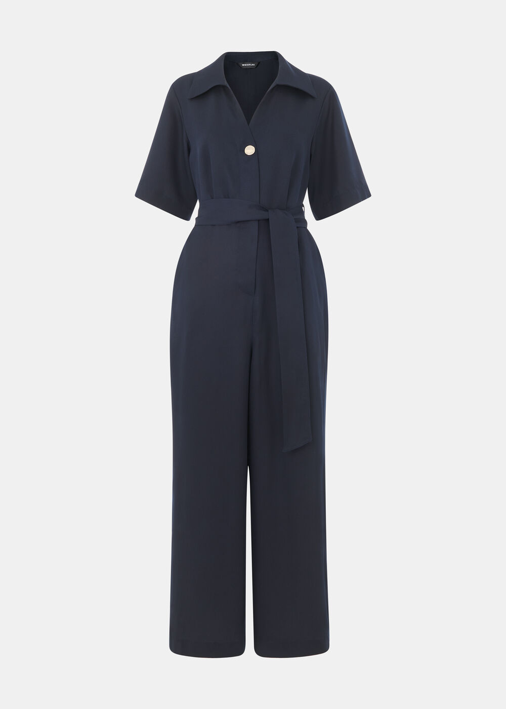Button Front Jumpsuit