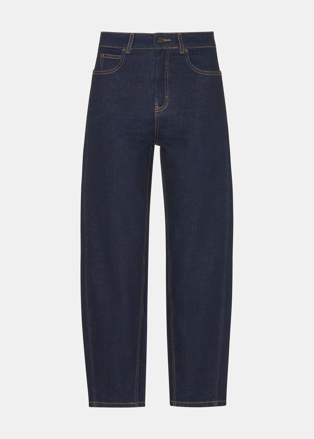Whistles Stretch Barrel leg Jean Dark Denim