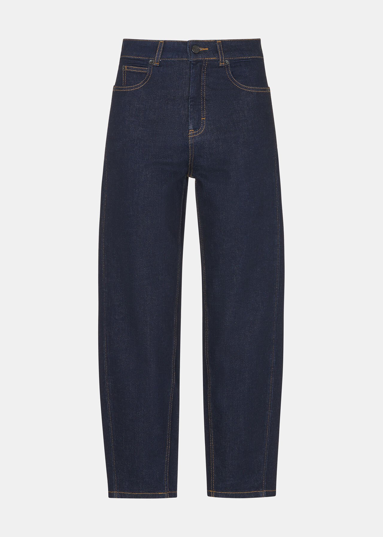 Whistles Stretch Barrel leg Jean Dark Denim Whistles Stretch Barrel leg Jean Dark Denim