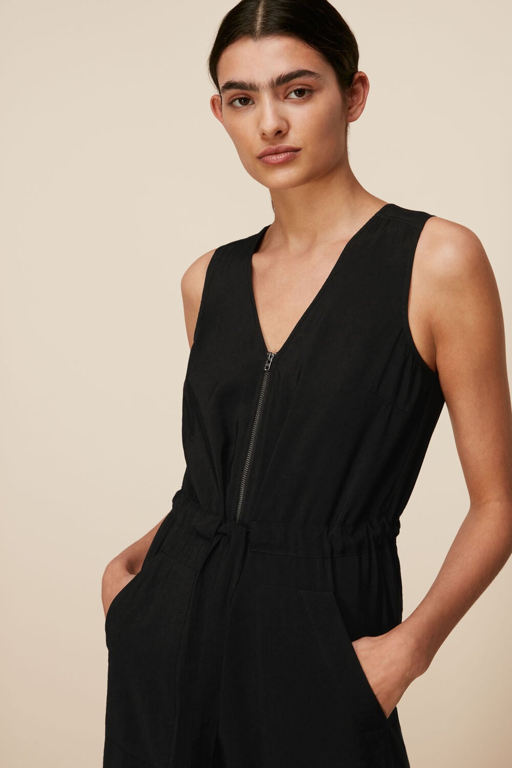 Corey Zip Casual Jumpsuit