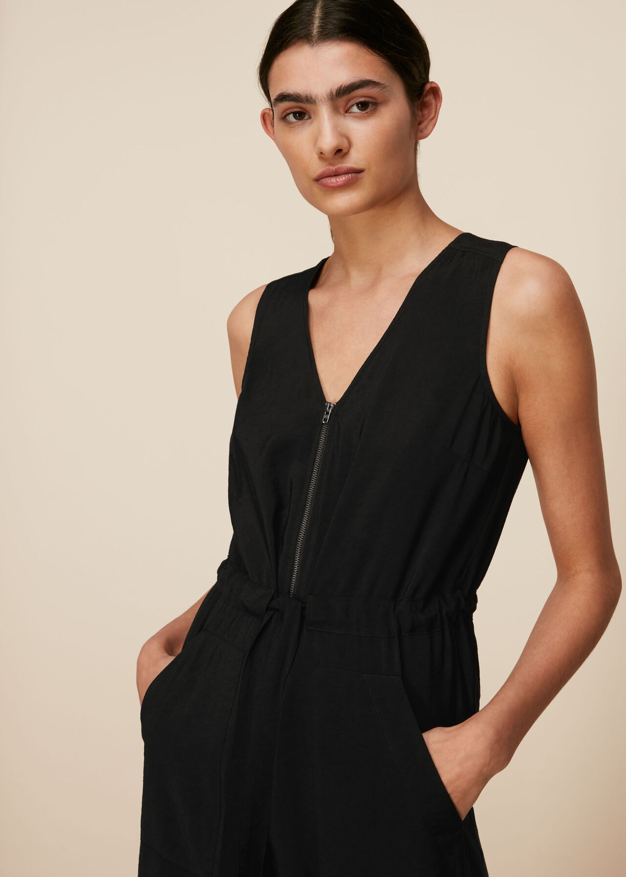 Corey Zip Casual Jumpsuit