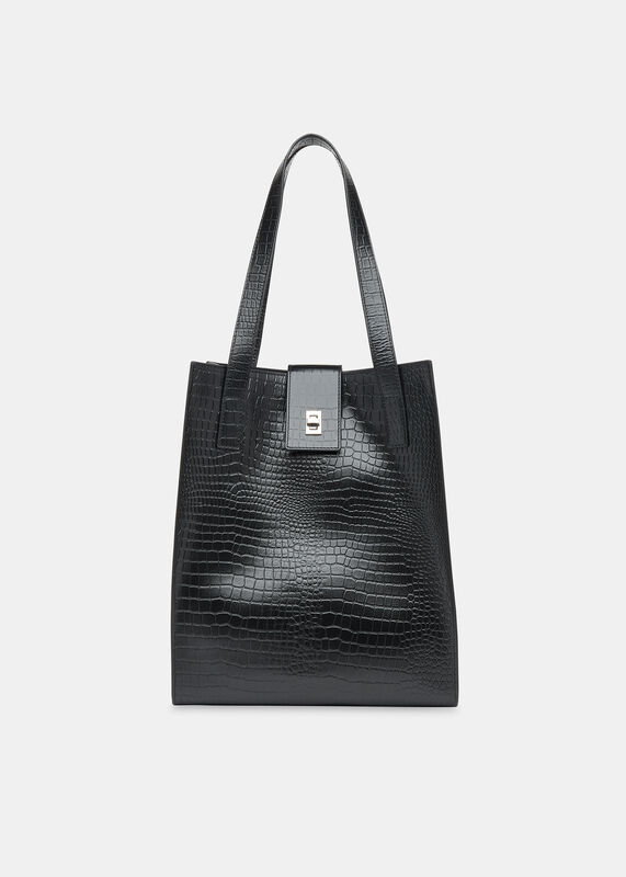 Black Inara Turn Lock Bag