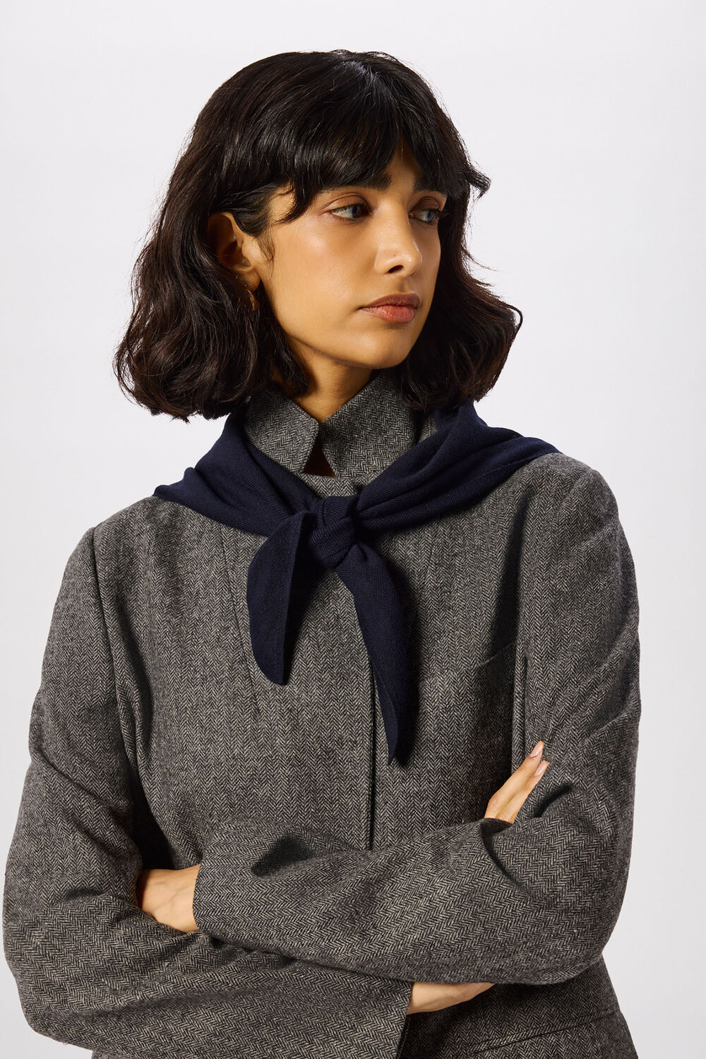 Triangular Knitted Scarf