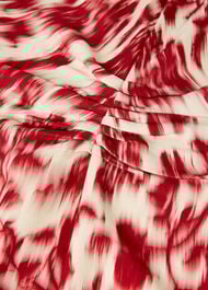 Blurred Floral Crepe Dress