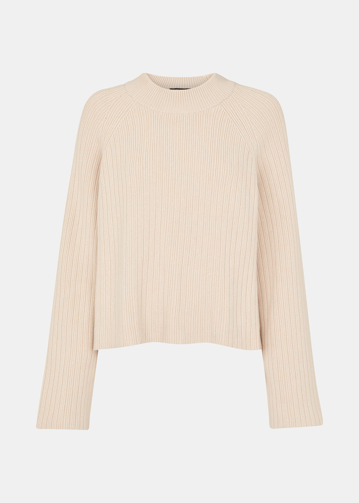Rib knit crewneck discount