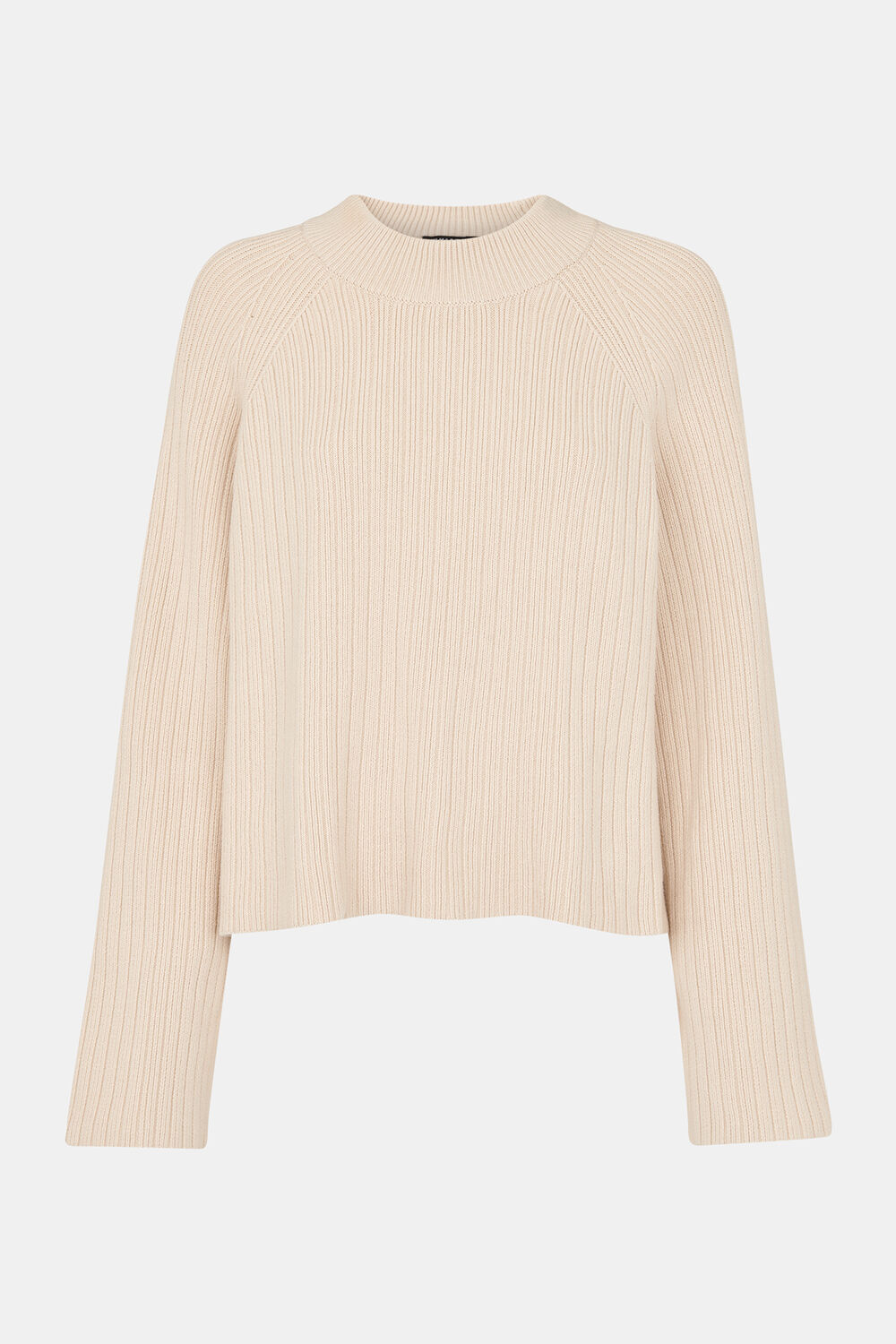 Cotton Rib Crew Neck Knit