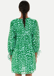Smooth Leopard Trapeze Dress
