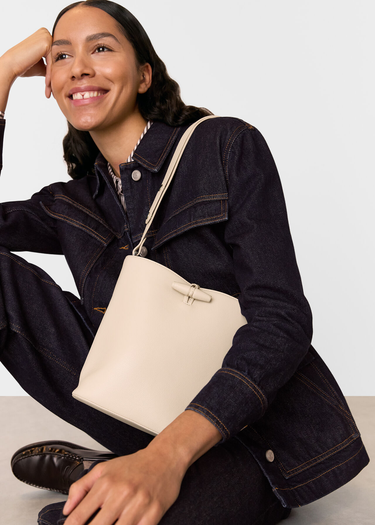 Cleo Toggle Bucket Bag