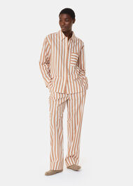 Cotton Stripe Pyjama Shirt