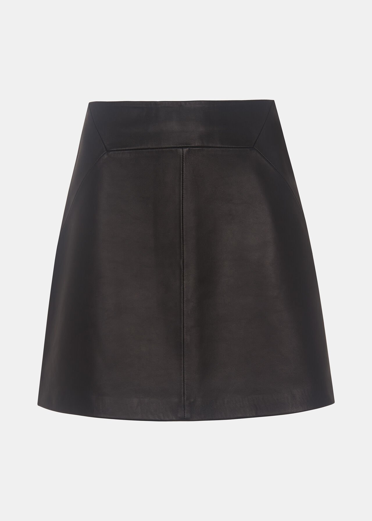 Leather A line Skirt