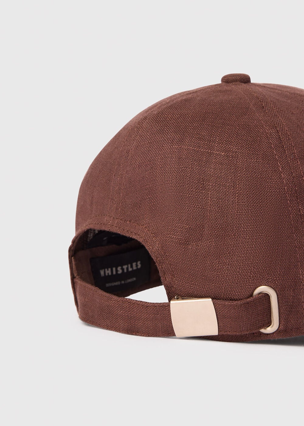 Chocolate Linen Cap