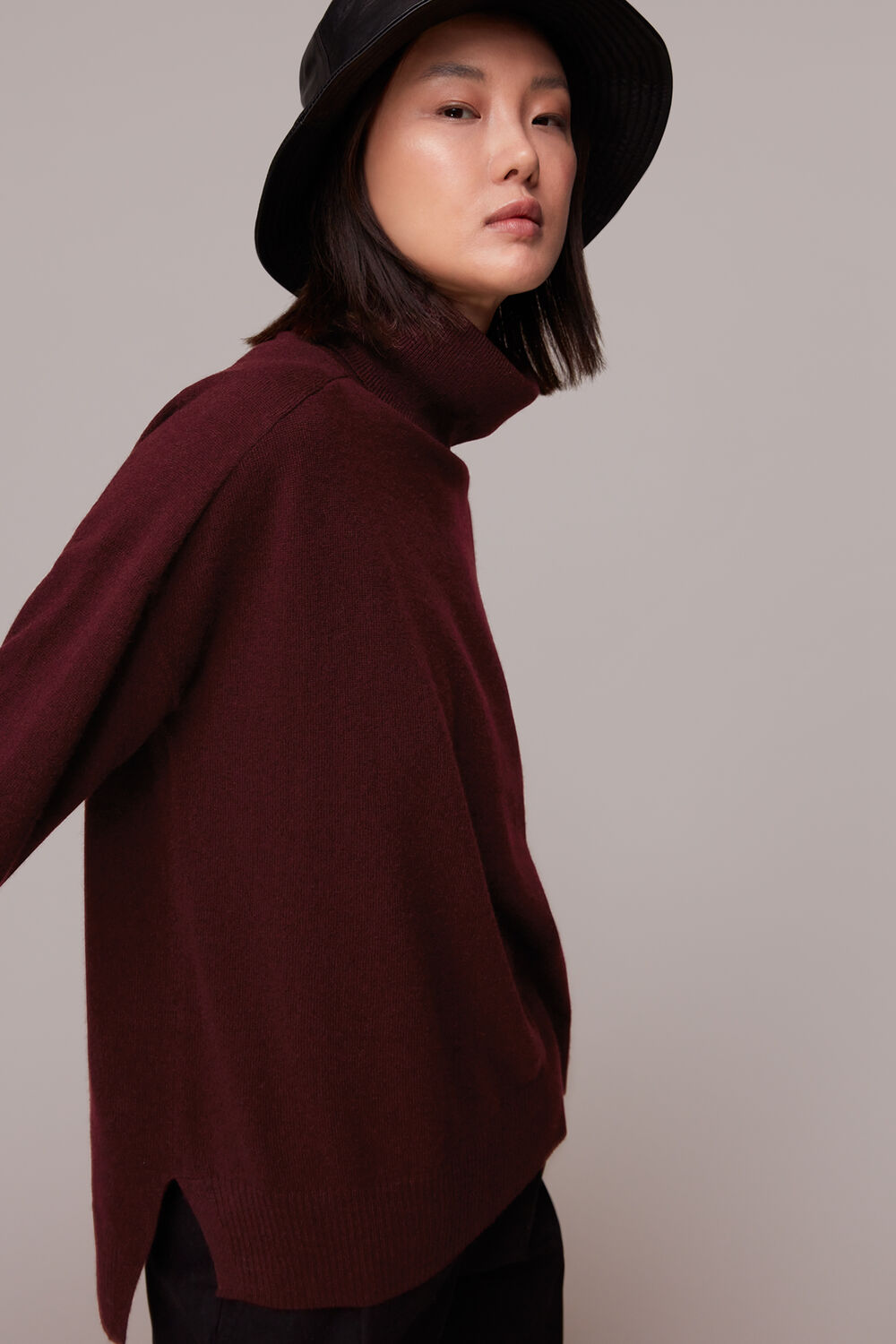 Cashmere Roll Neck Knit